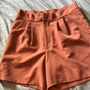 Forever 21 Orange High Waist Shorts